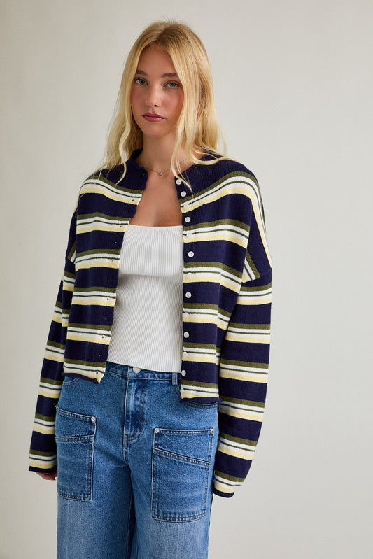 falling lines cardigan