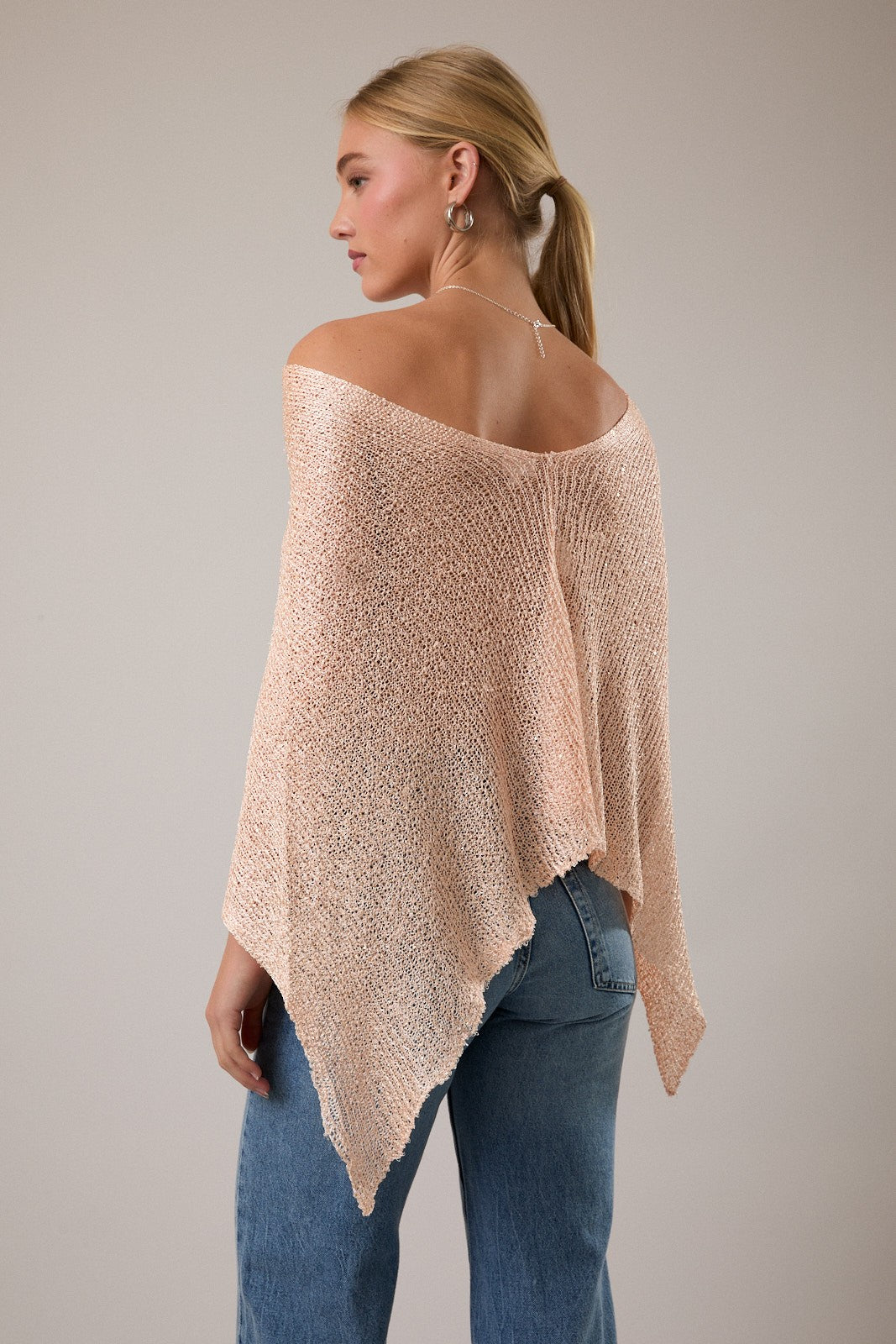 glitter poncho