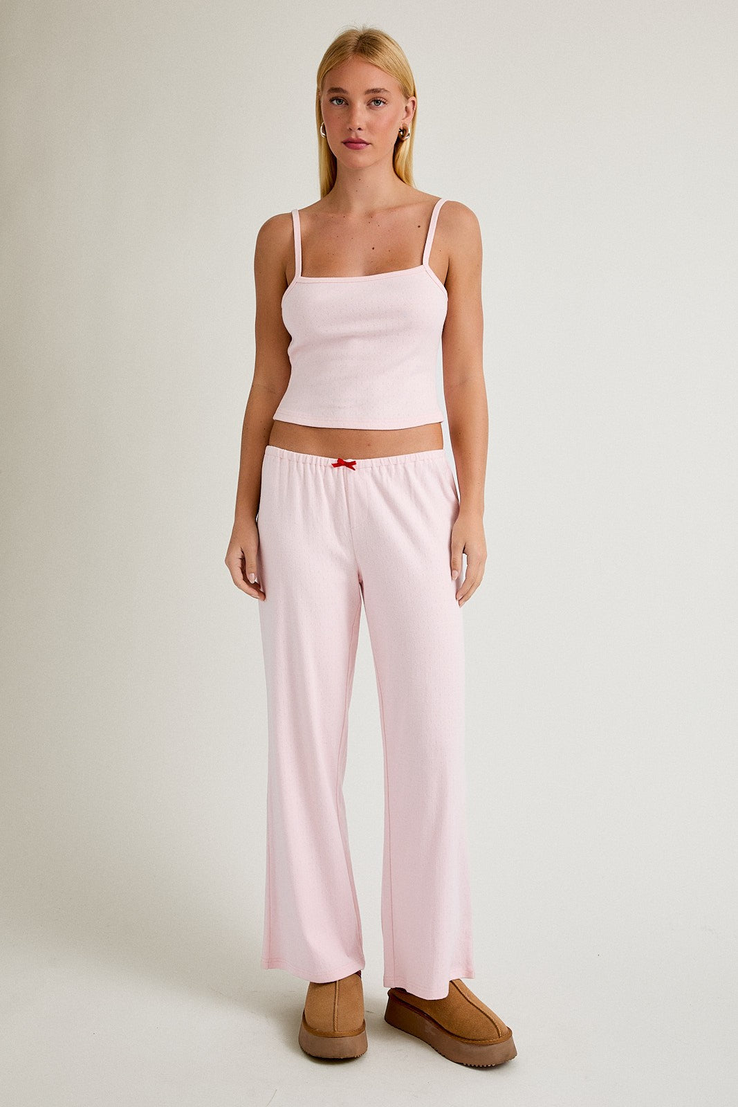 pointelle pajama set