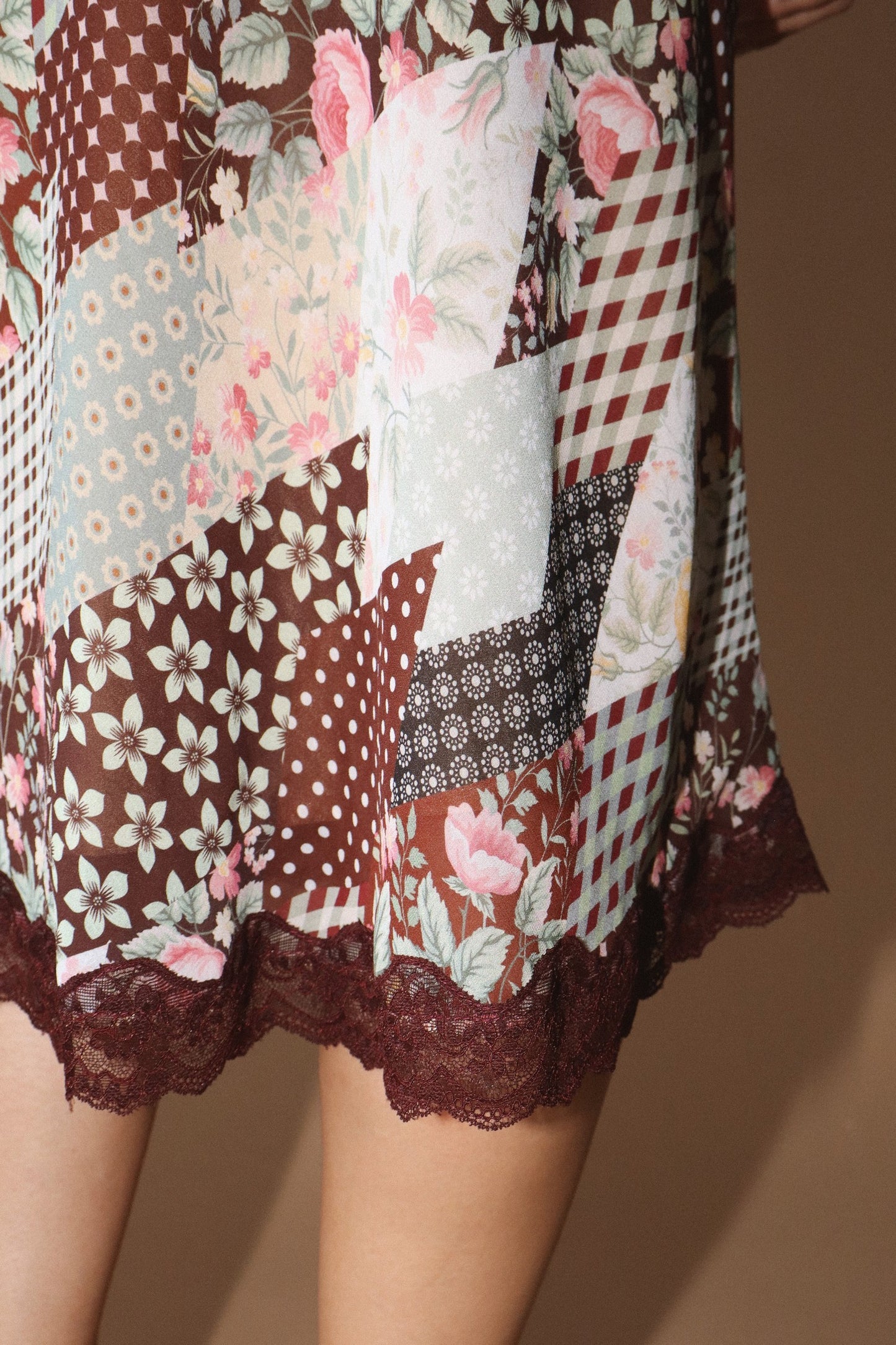 rosewood patch midi skirt