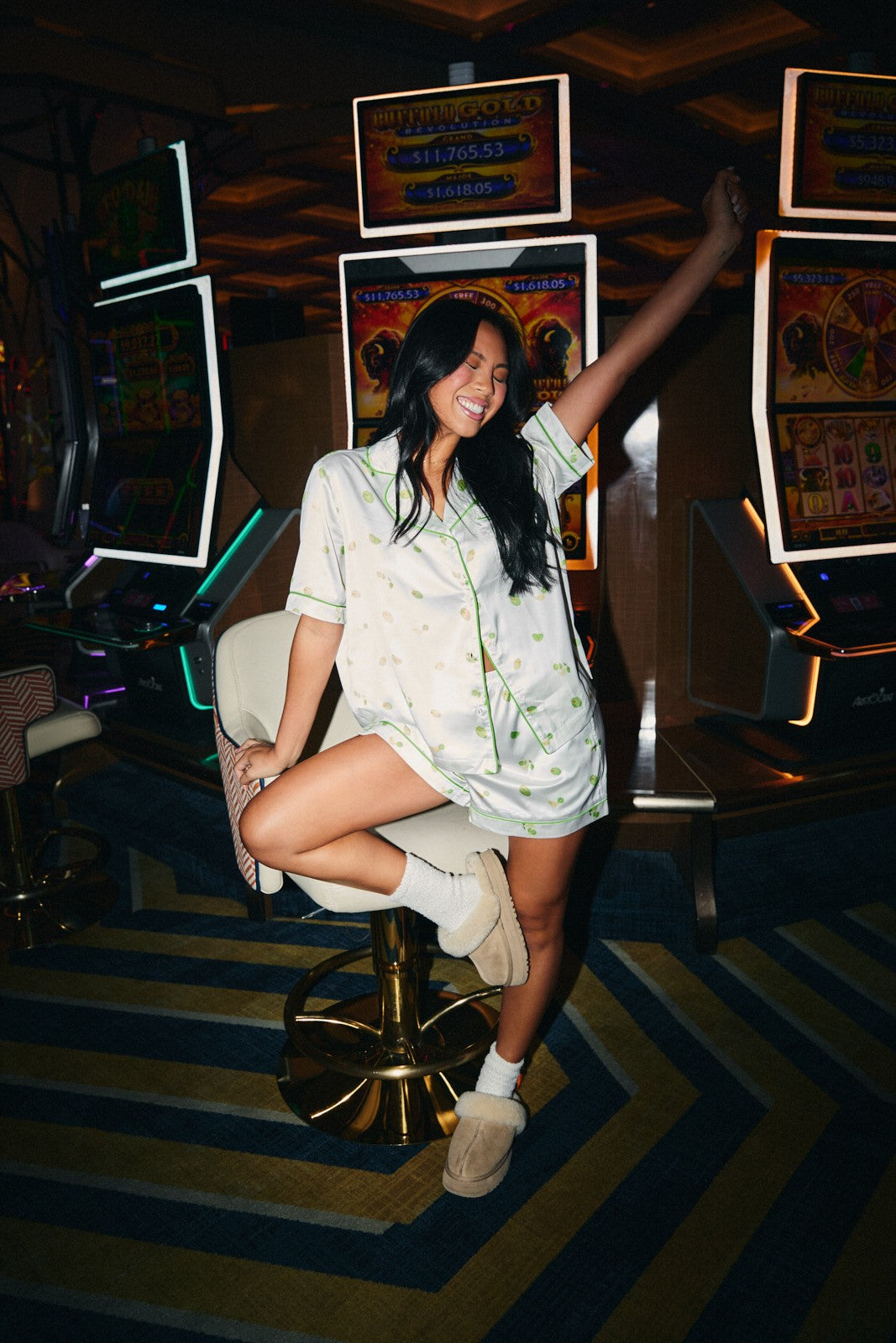 olive martini pajama set