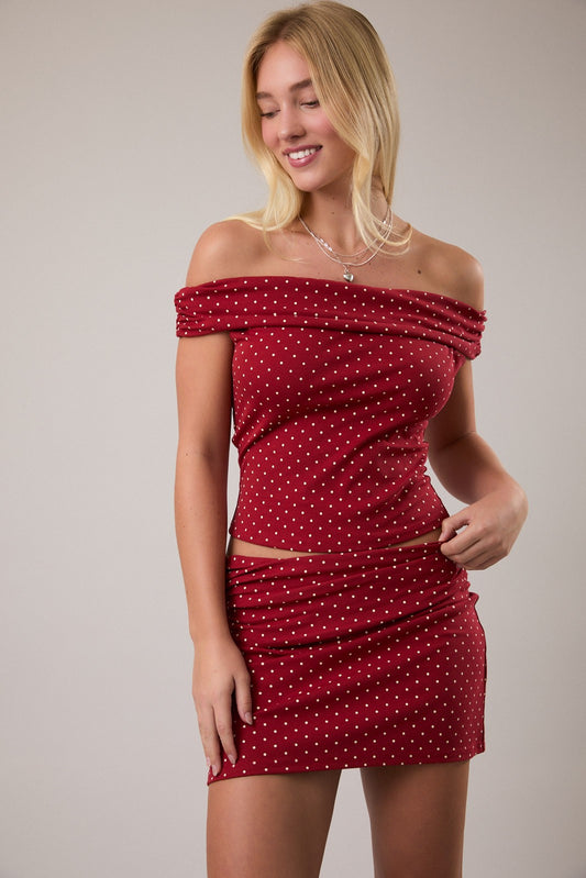 holiday dots outfit set