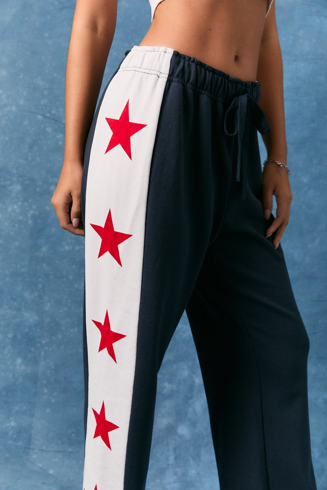star wide leg sweatpants