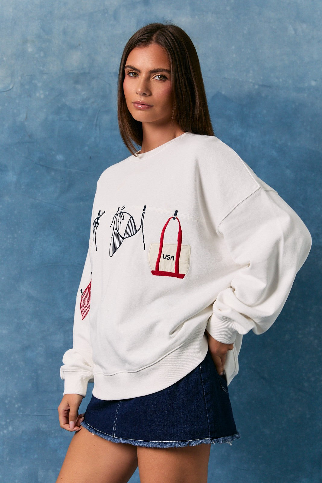 usa summer crewneck