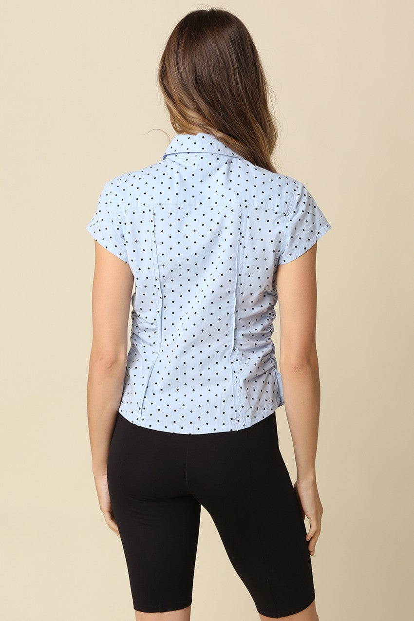 lena polka dot top