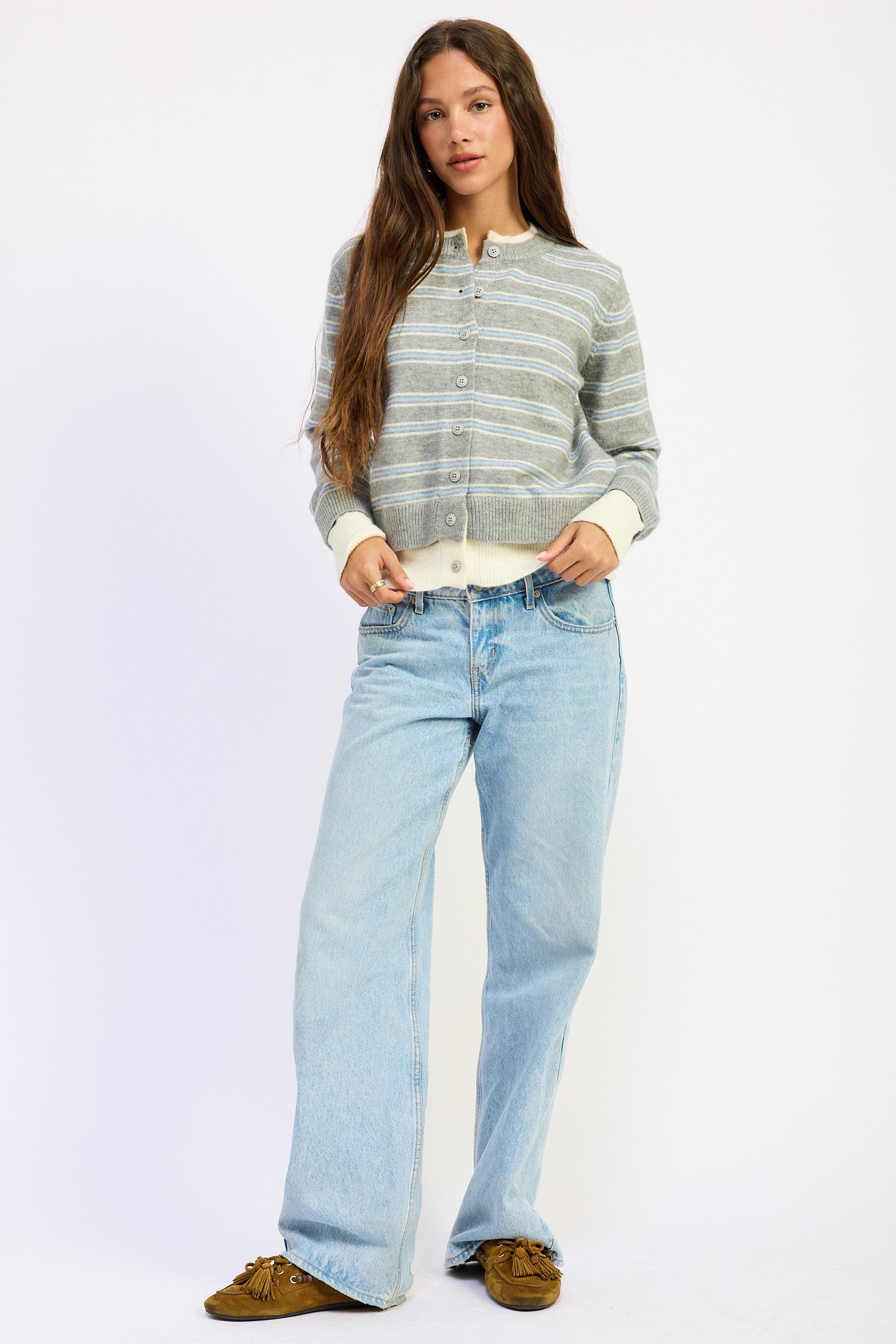 masters layered cardigan