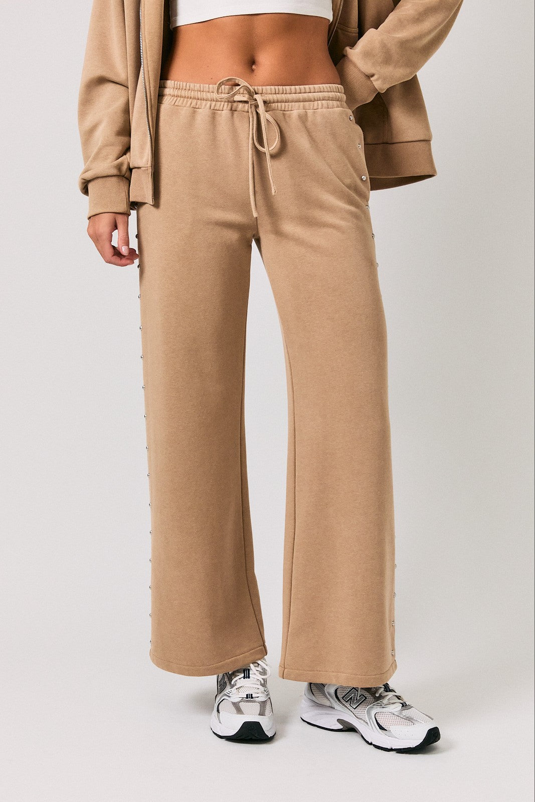 washed studded sweatpants