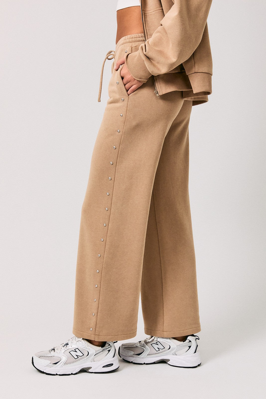 washed studded sweatpants