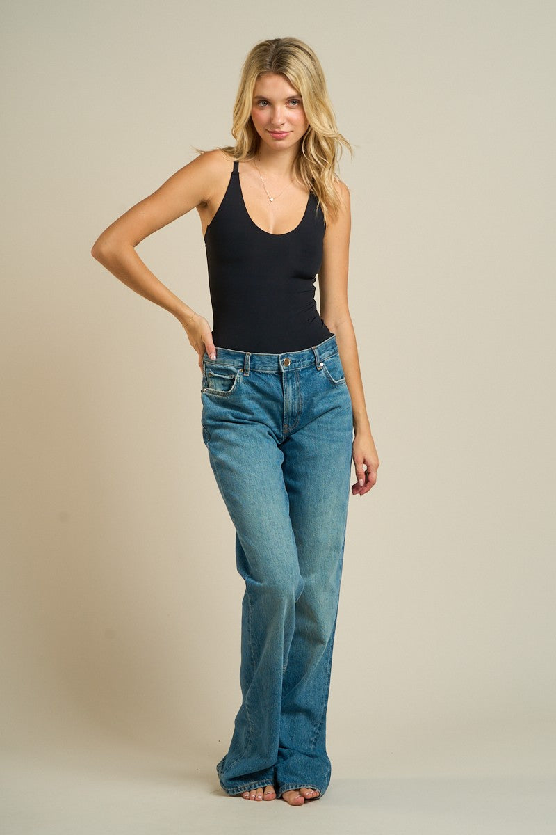 v neck bodysuit