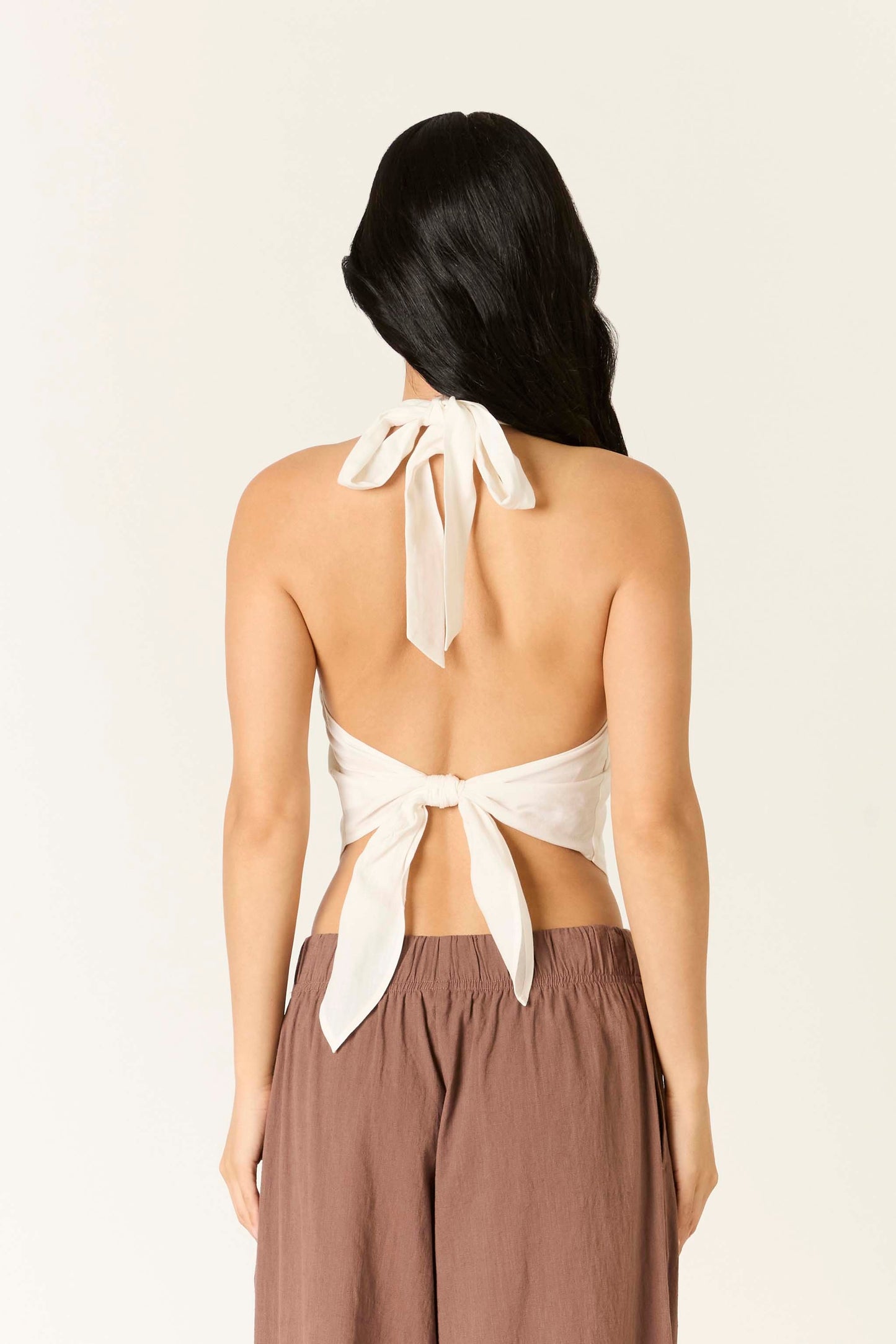 linen bandana top