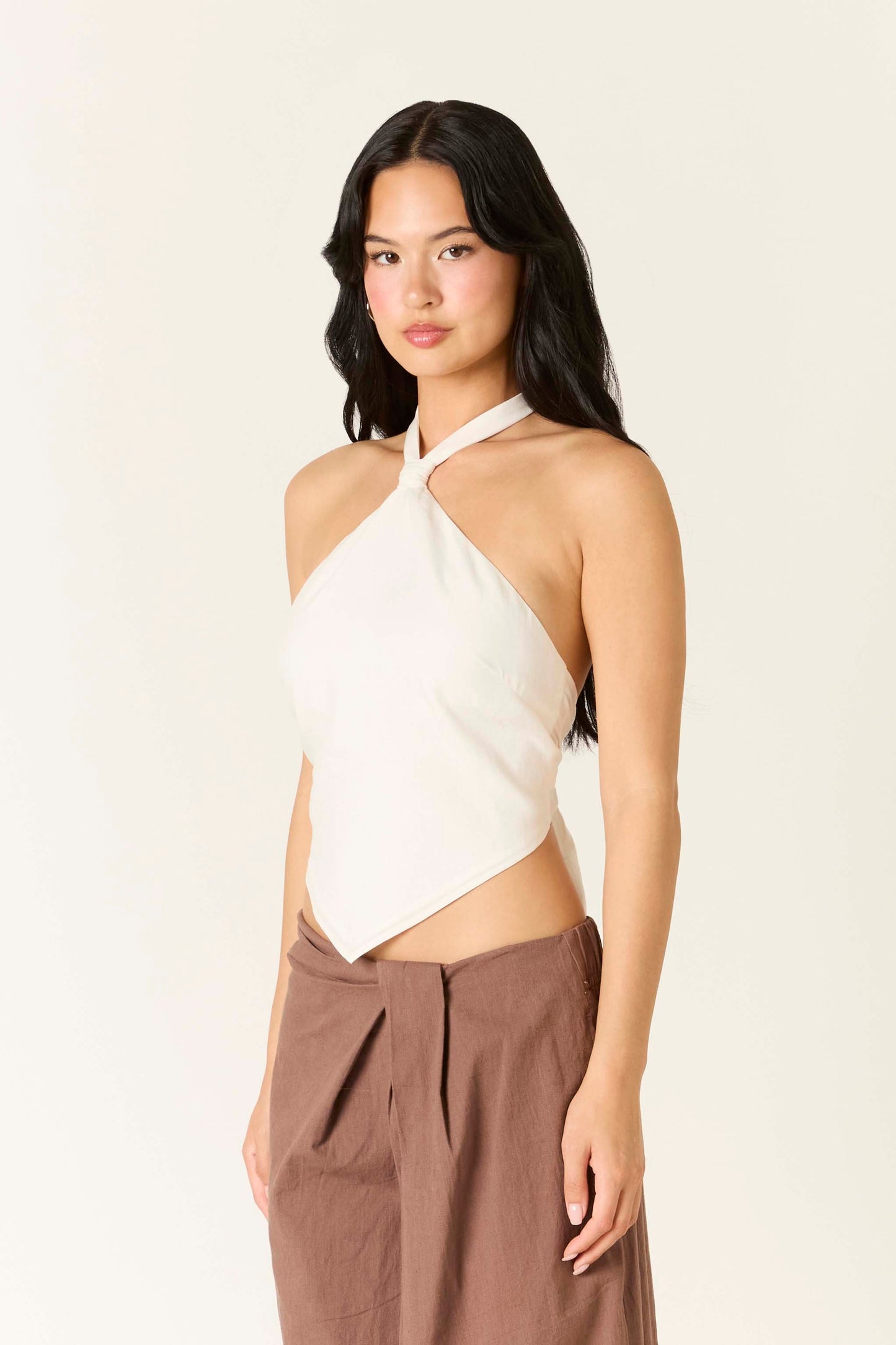 linen bandana top
