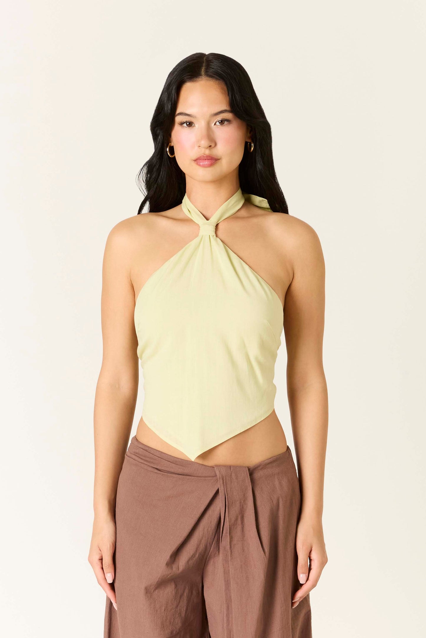 linen bandana top