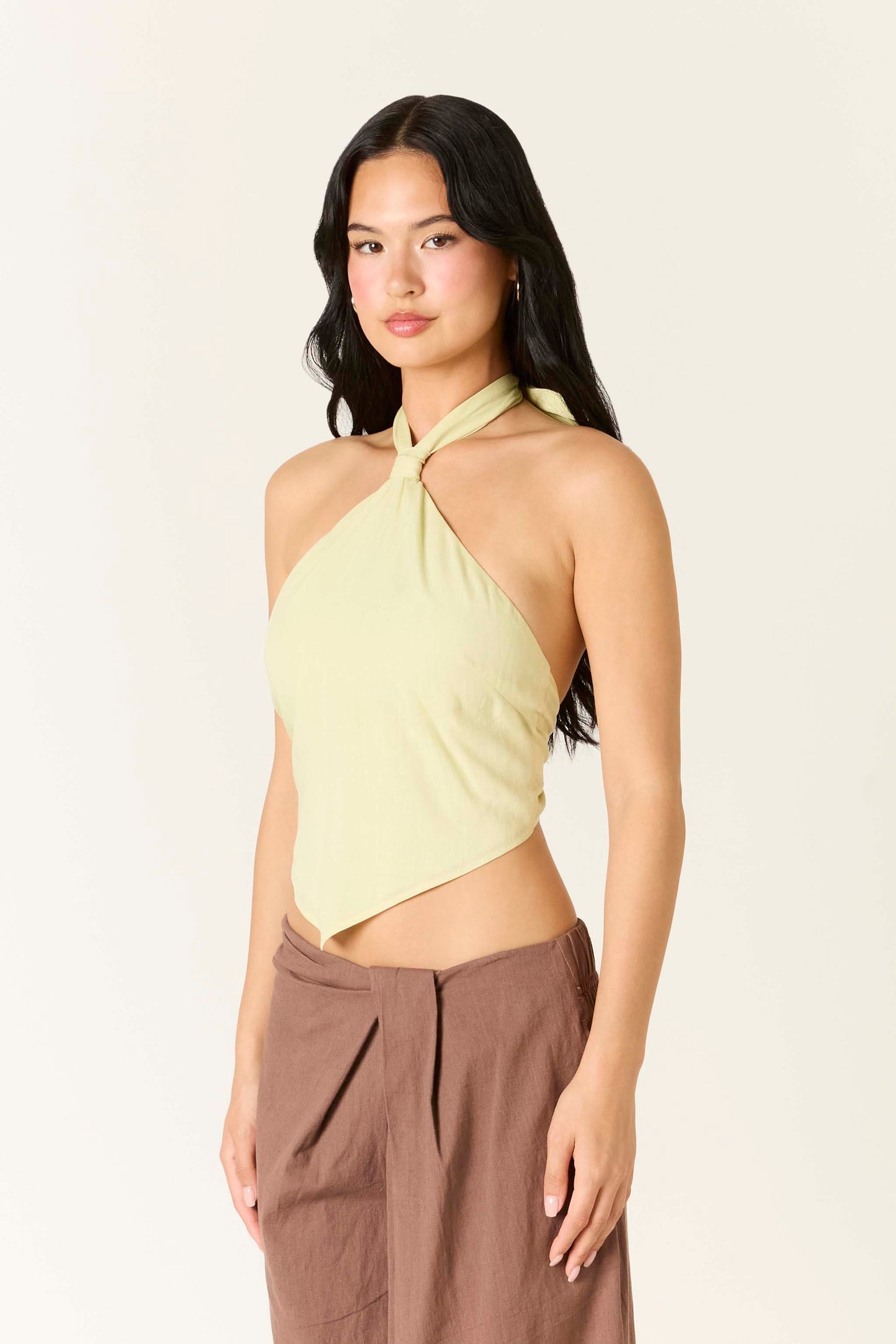 linen bandana top