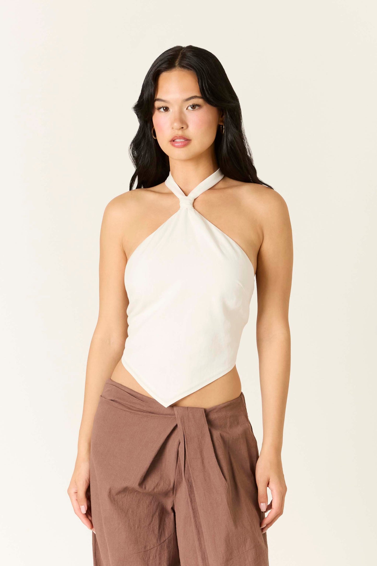 linen bandana top