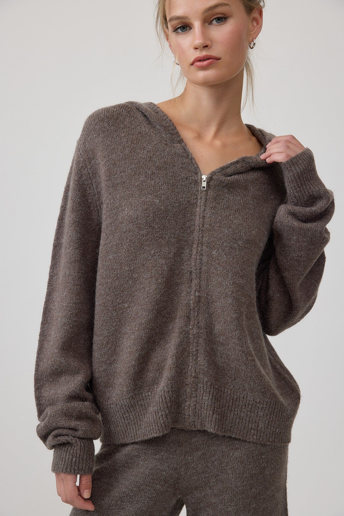cozy up knit hoodie & pant set
