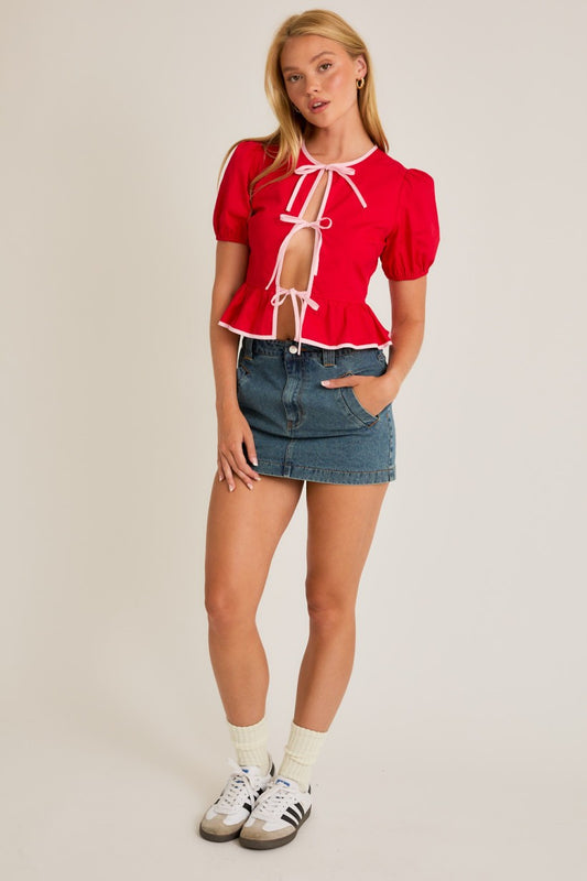 lover girl bow top