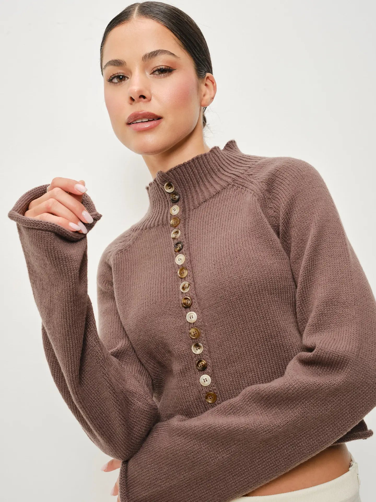 mirva mock neck top