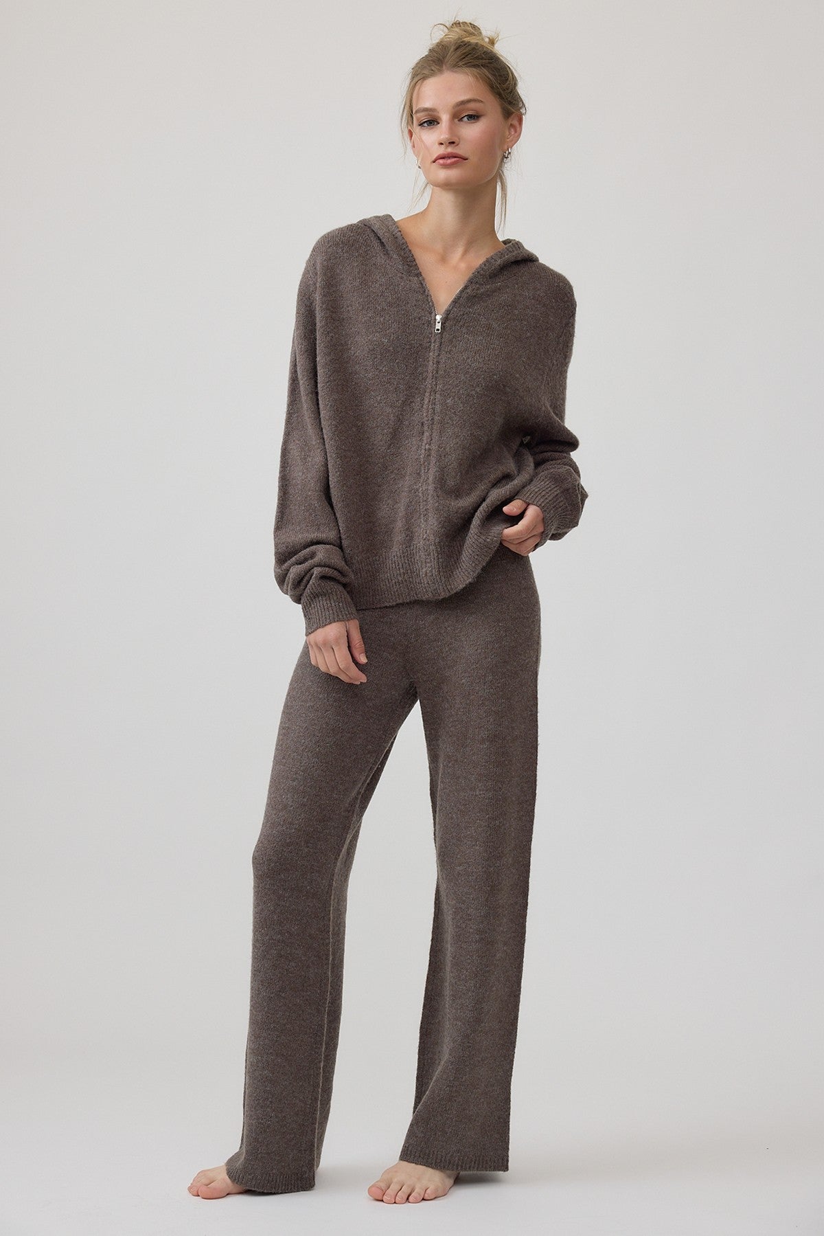 cozy up knit hoodie & pant set
