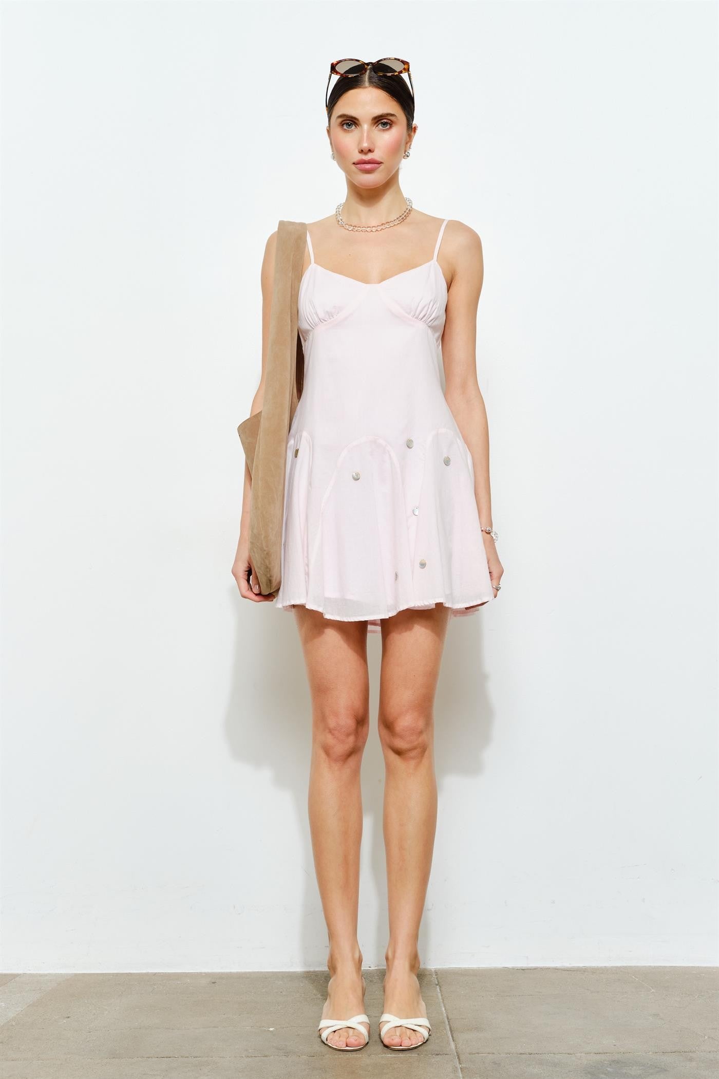 meava embellished mini dress