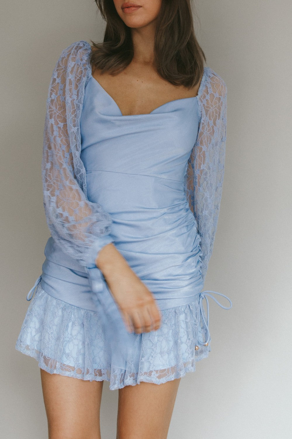 loving lace mini dress