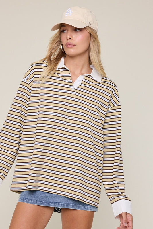 chestnut polo shirt