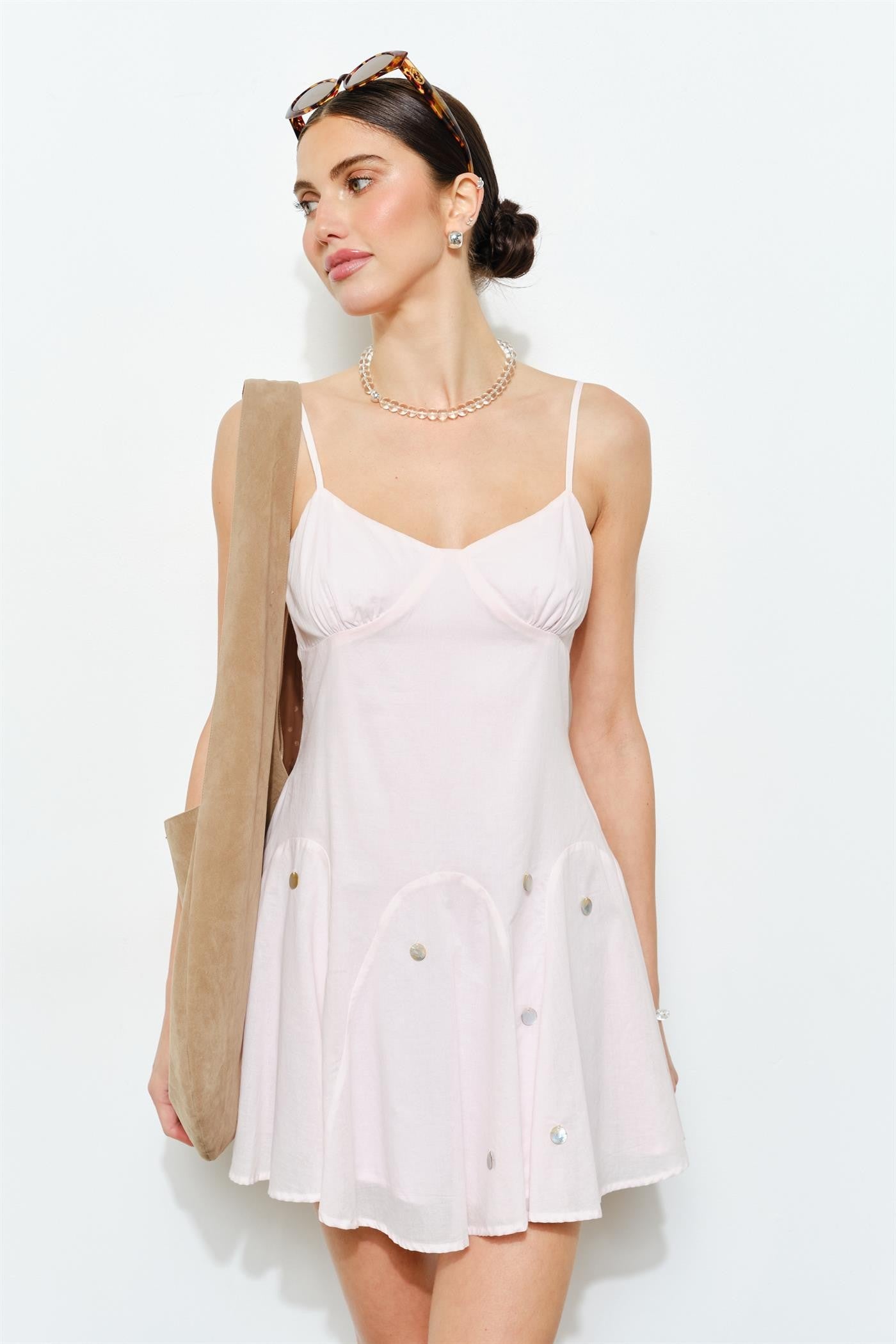 meava embellished mini dress