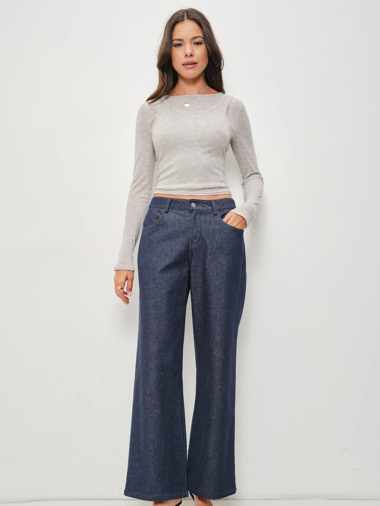 maddy sheer double layer shirt