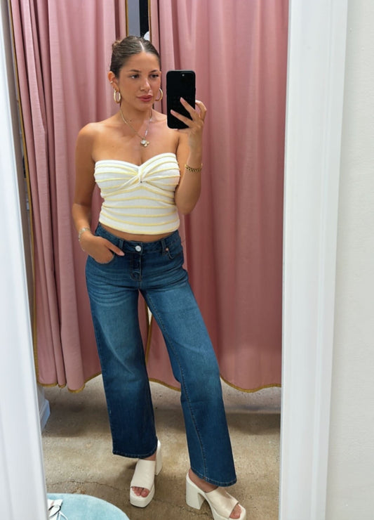 slim wide leg jeans