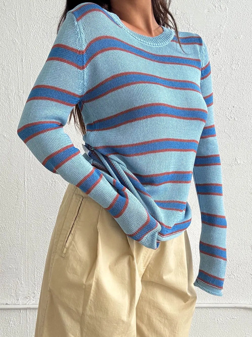 summer blues sweater