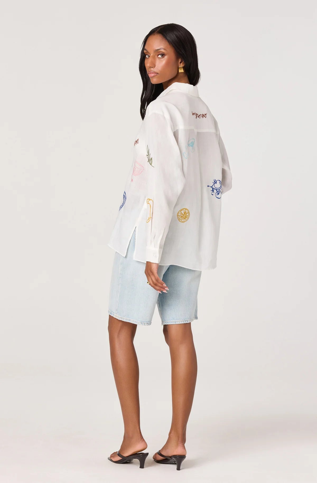 amalfi embroidered shirt