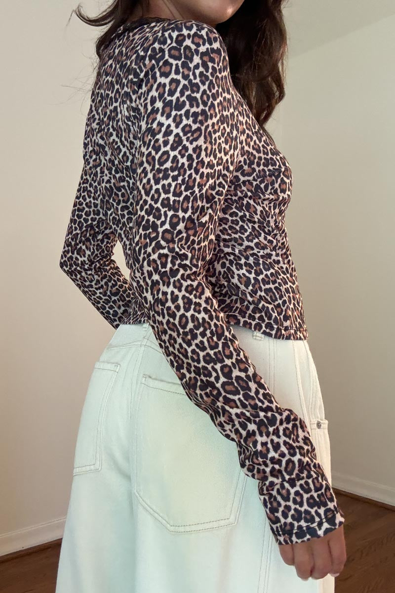 leopard print cardigan