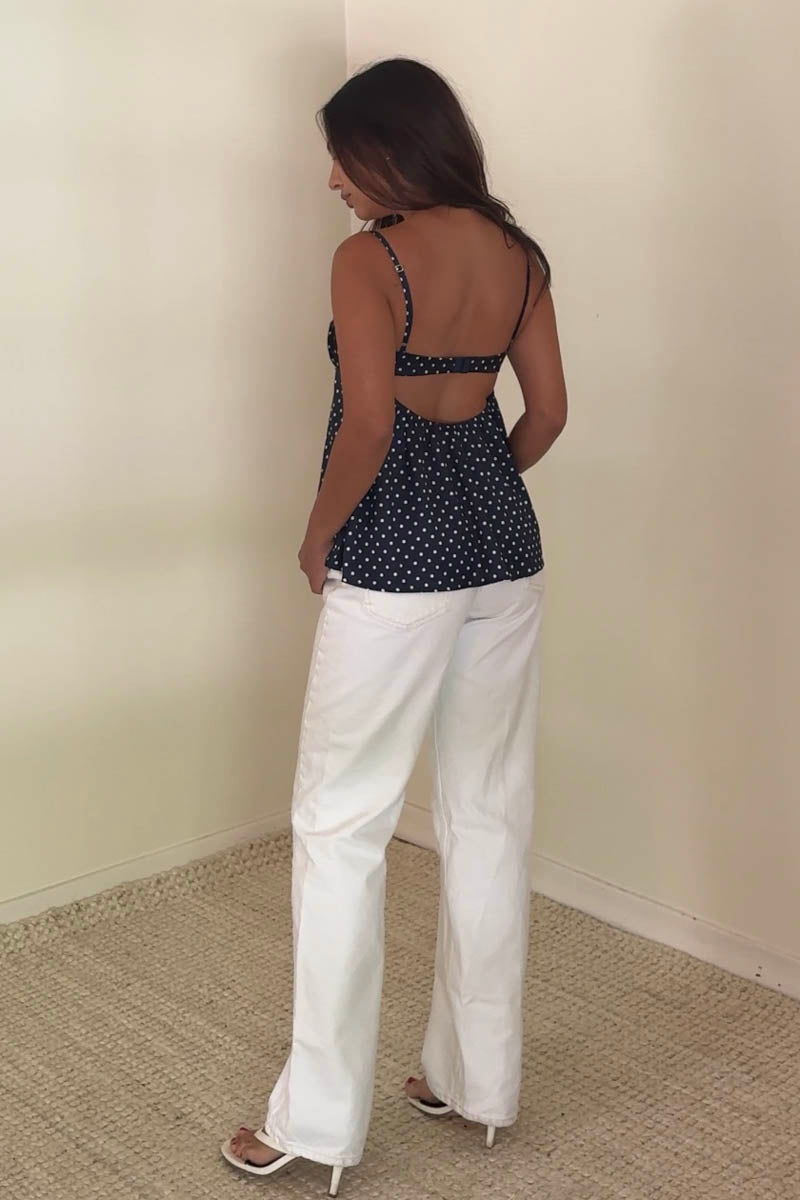 satin polka dot shirt