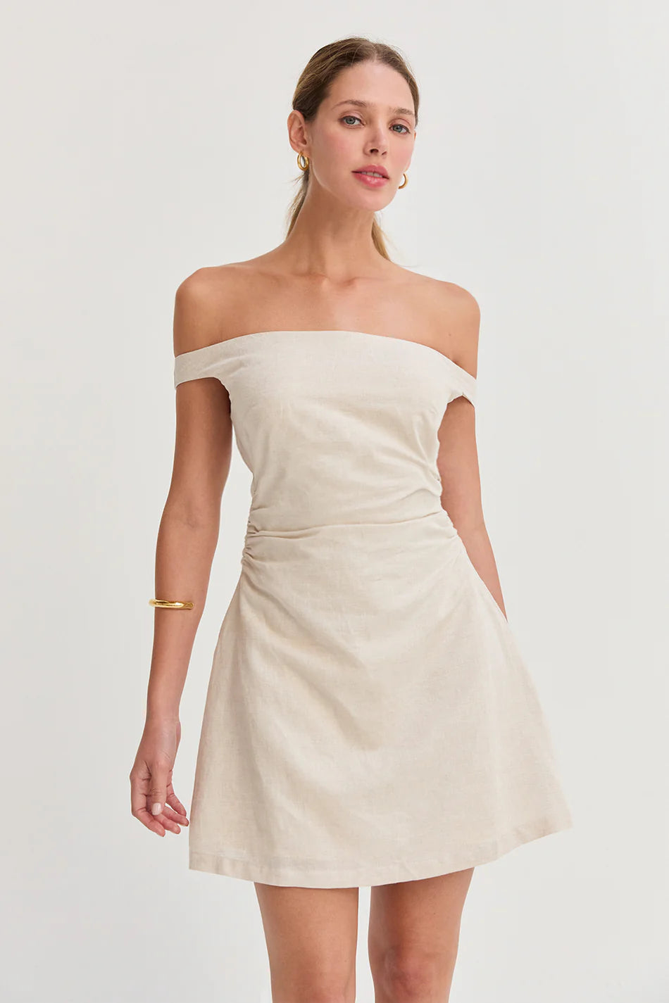 talia linen mini dress