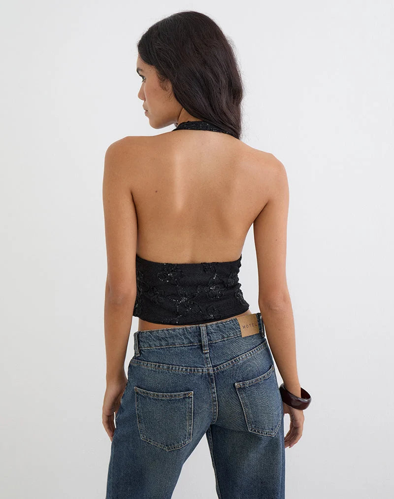 cosio sequin top