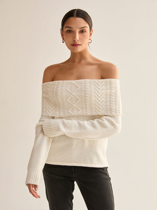devon cable knit sweater