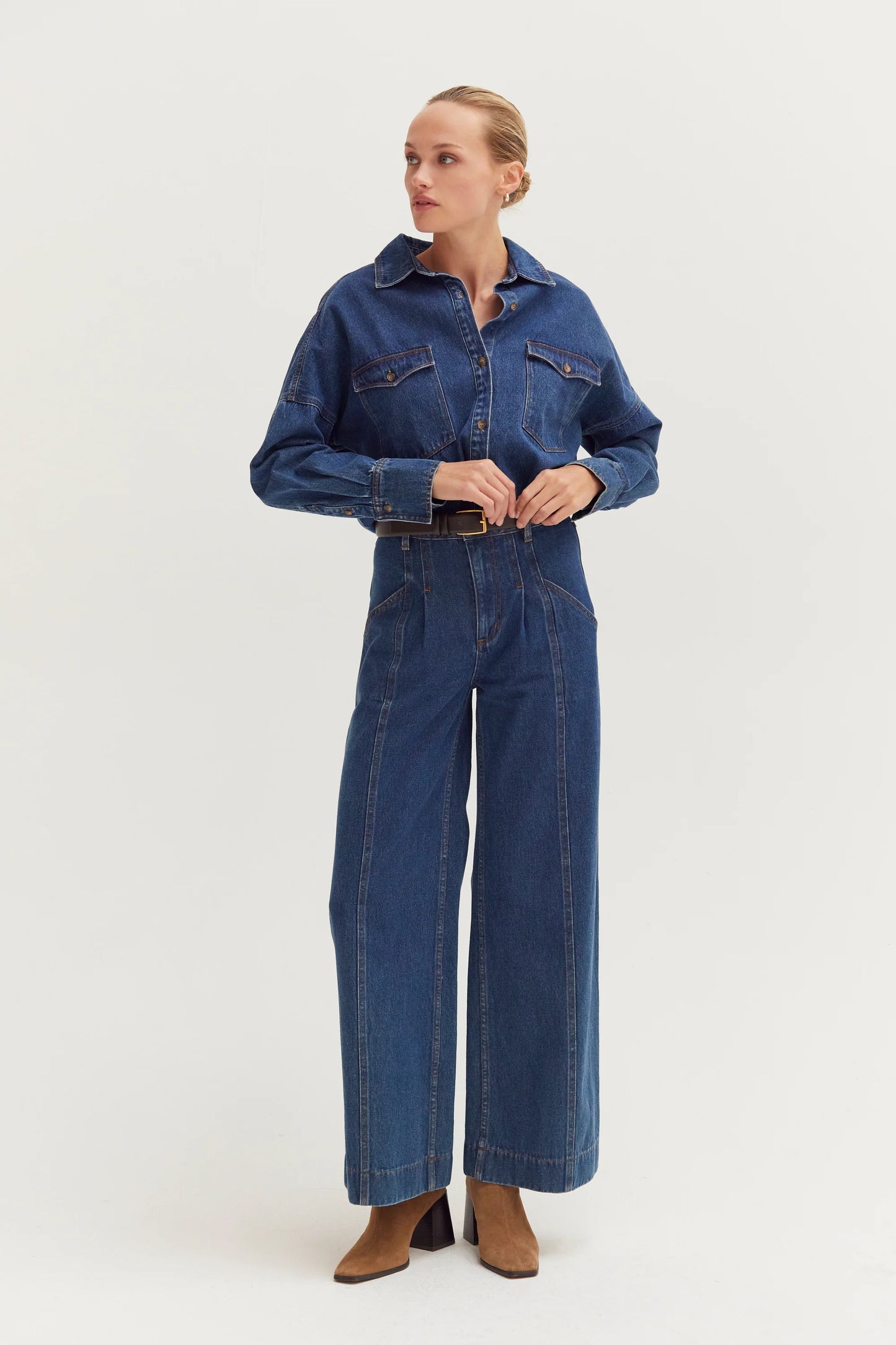 kate flare denim pants