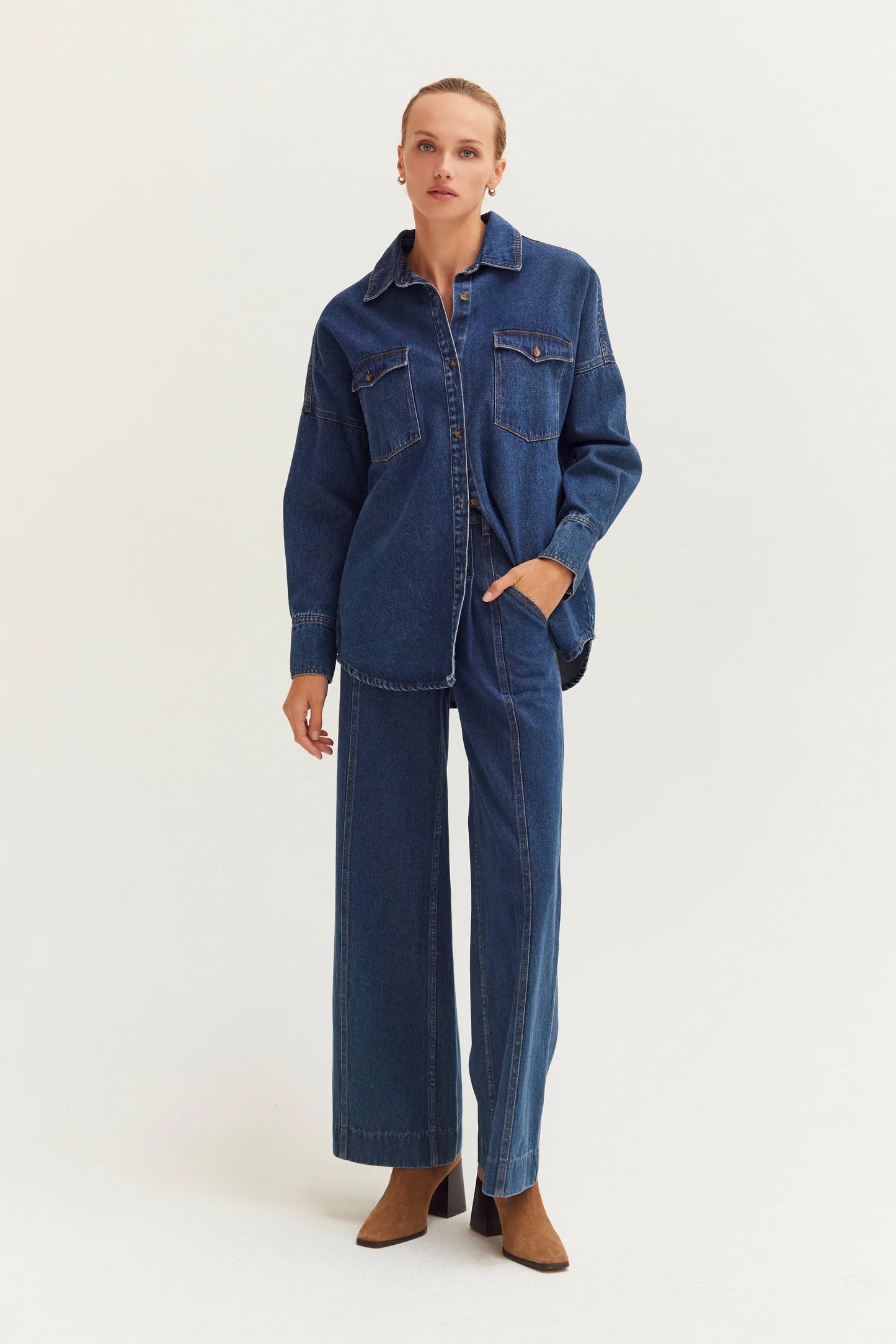 kate flare denim pants