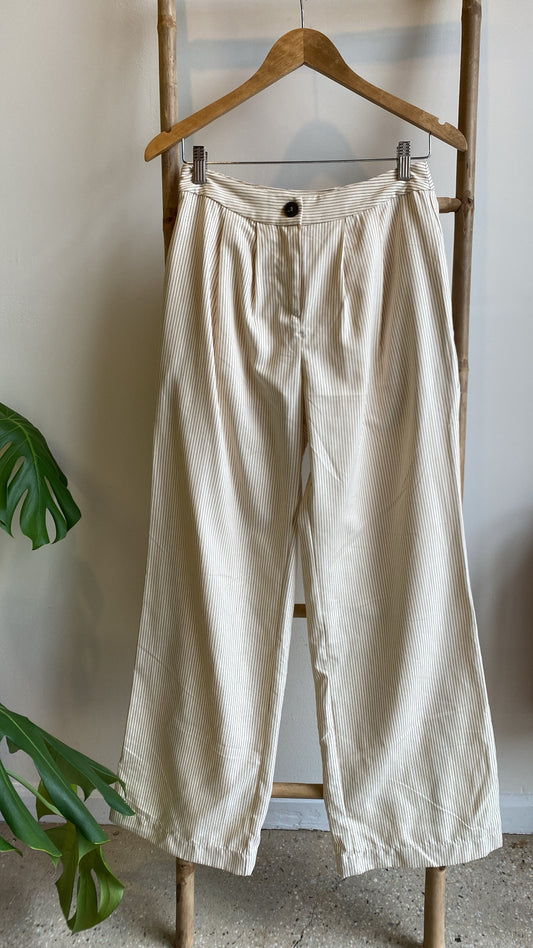 pinstripe wide leg pant