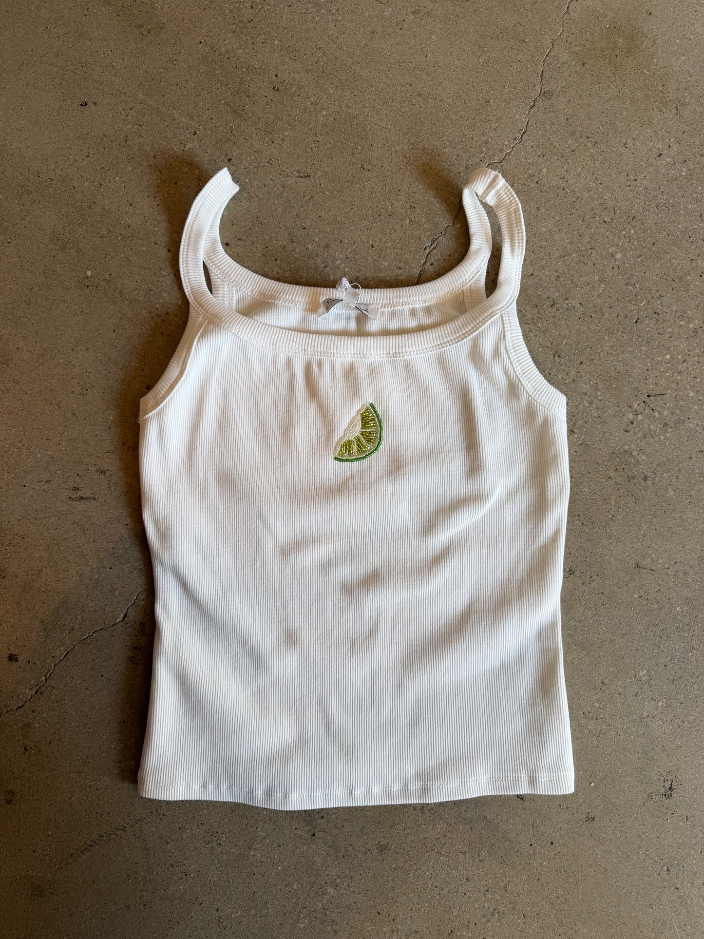 lime beaded tank