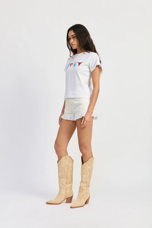 beaded bikini tshirt