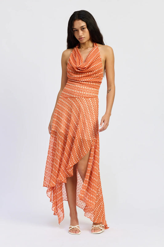 aperol spritz maxi dress
