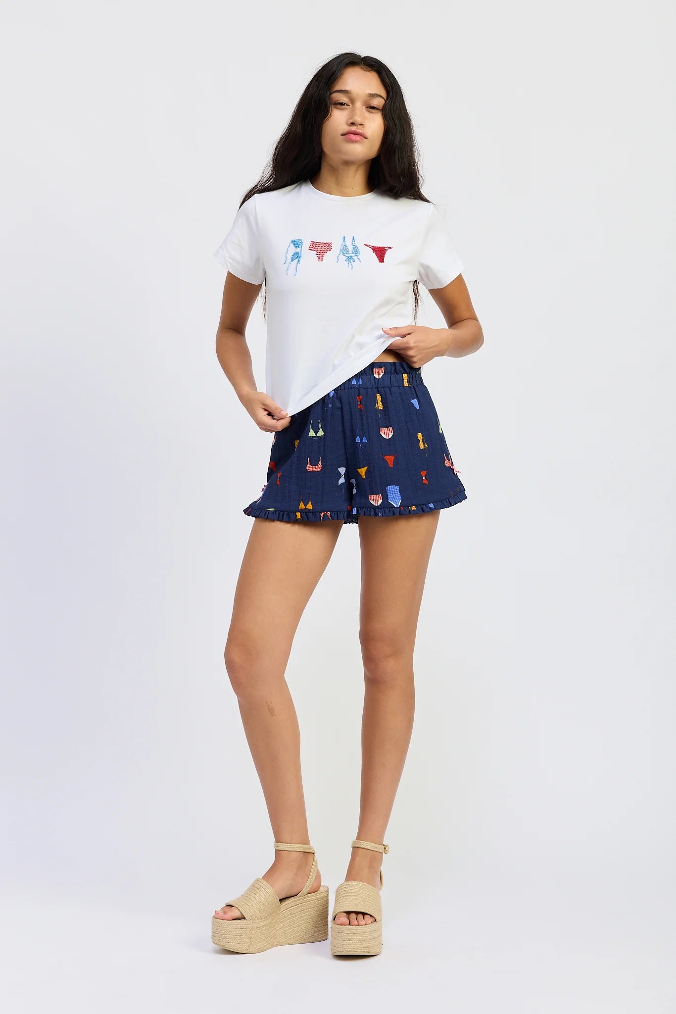 rini printed shorts