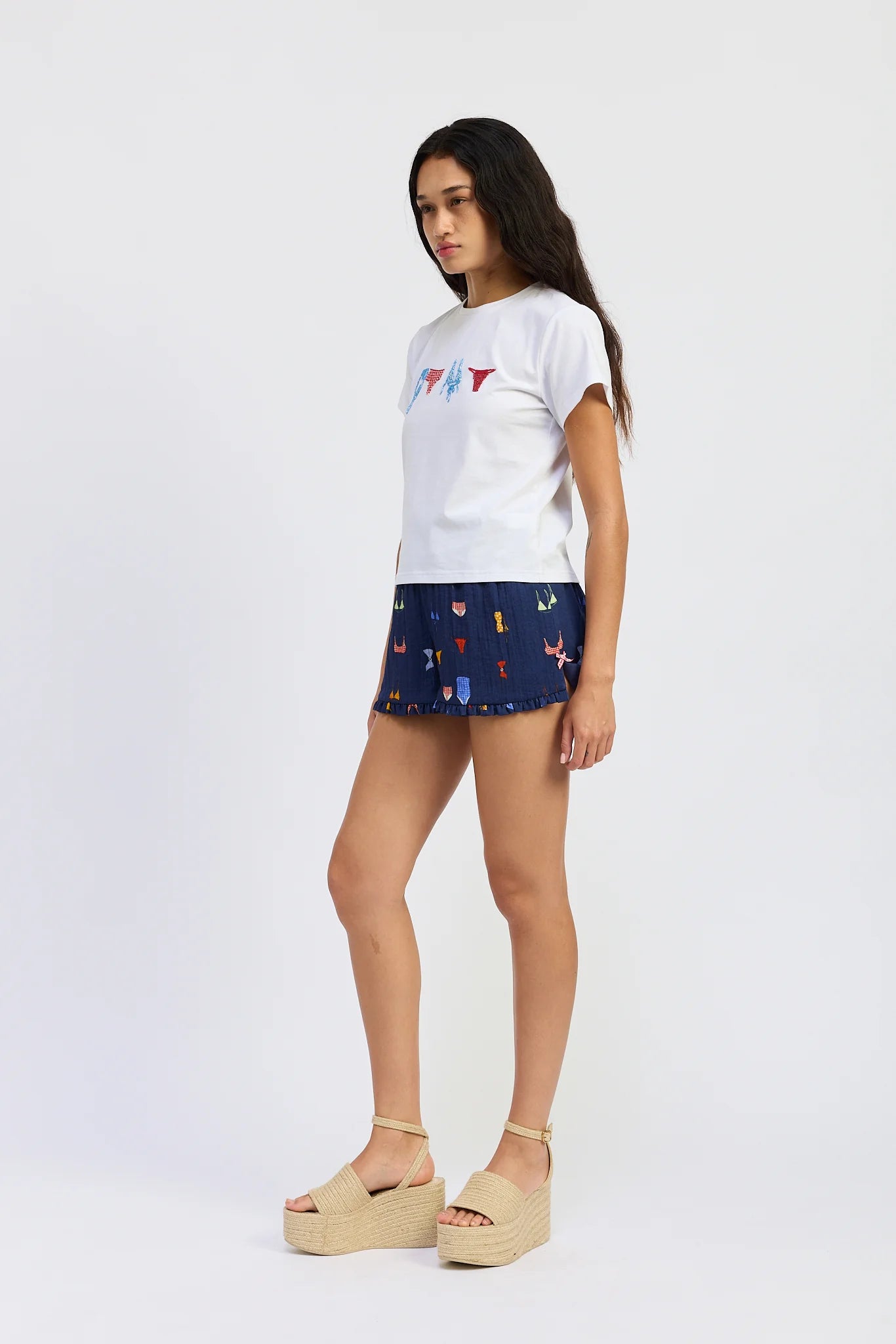 rini printed shorts