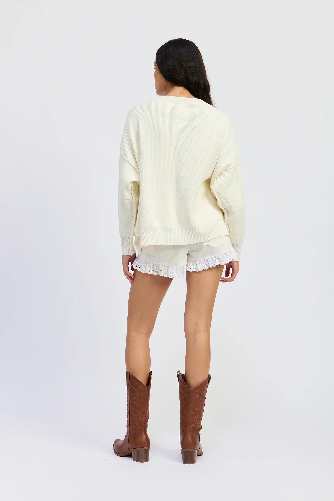 v neck patriot sweater
