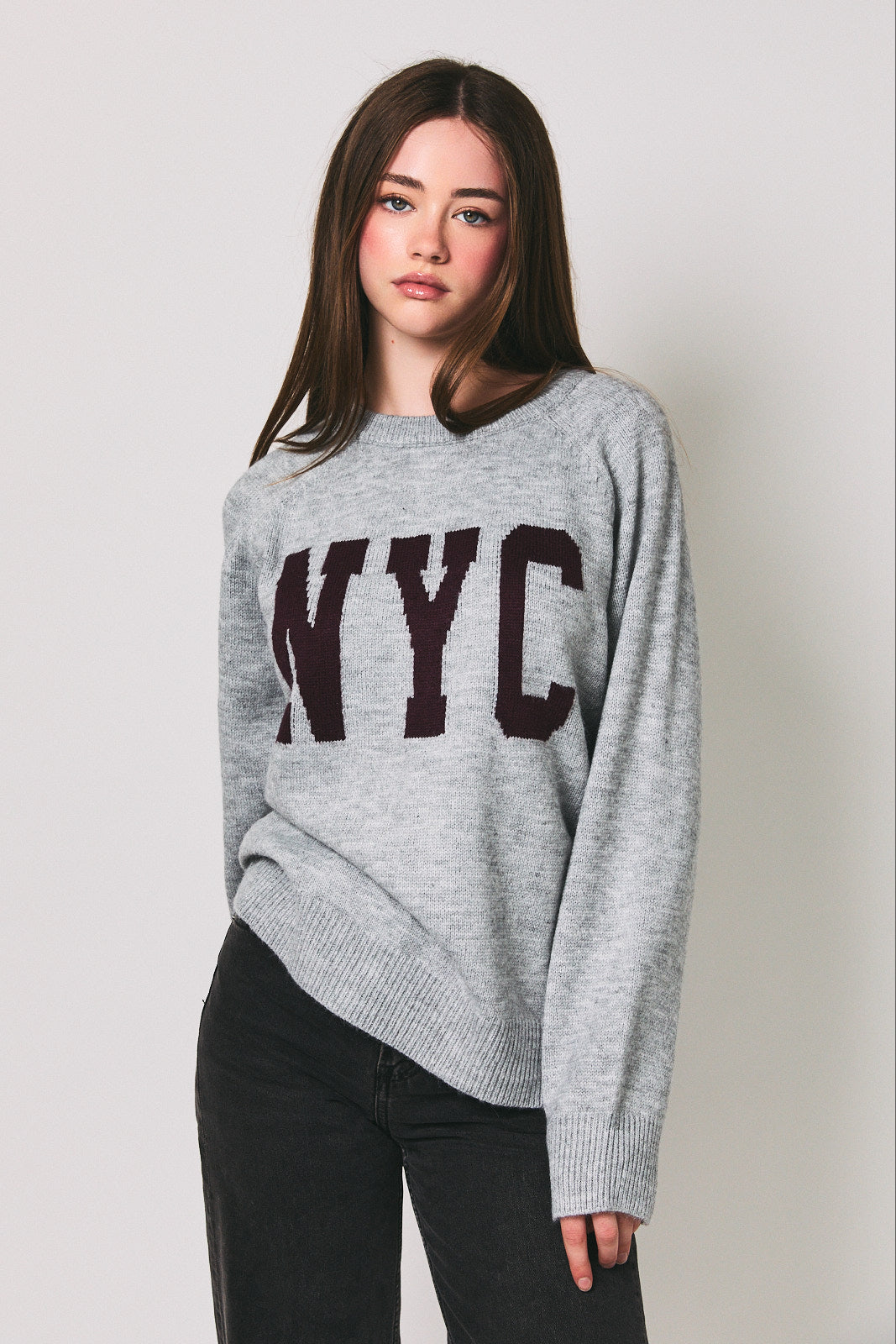 nyc raglan sweater
