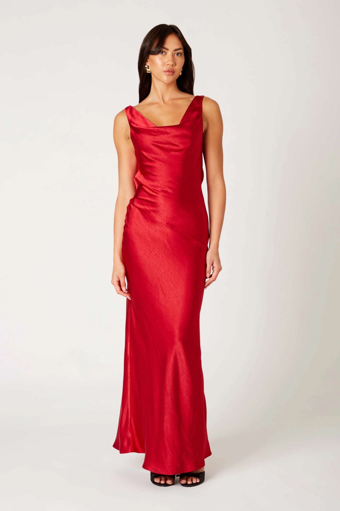 fiora satin maxi dress