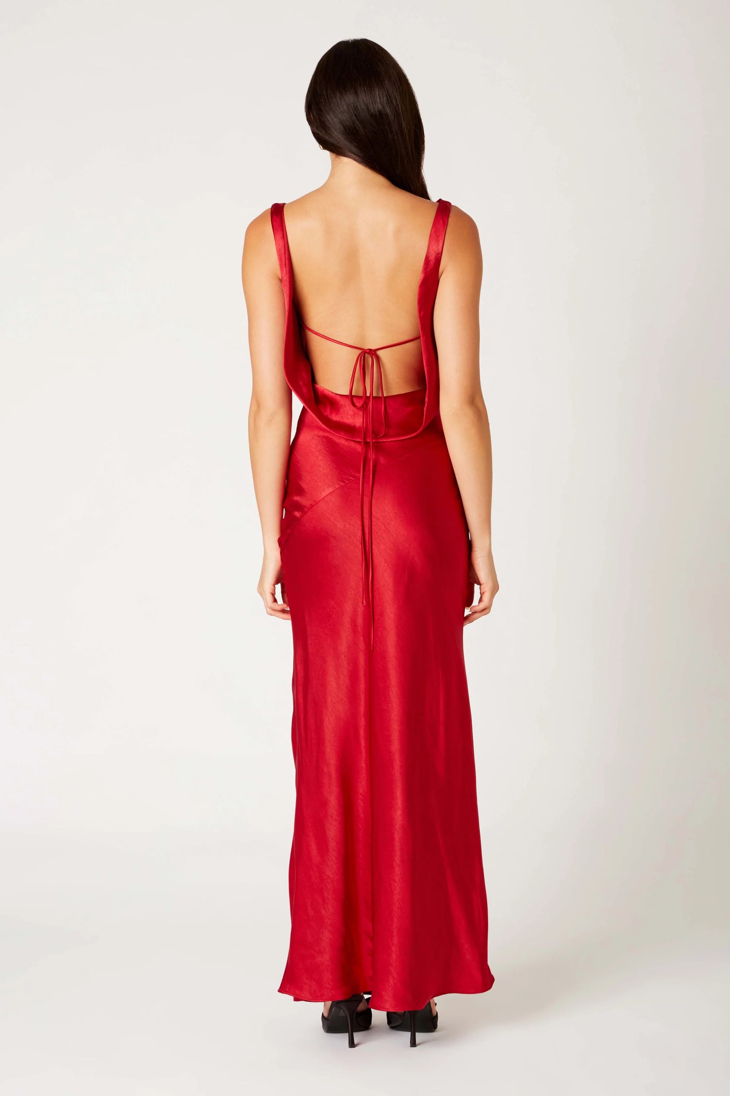 fiora satin maxi dress