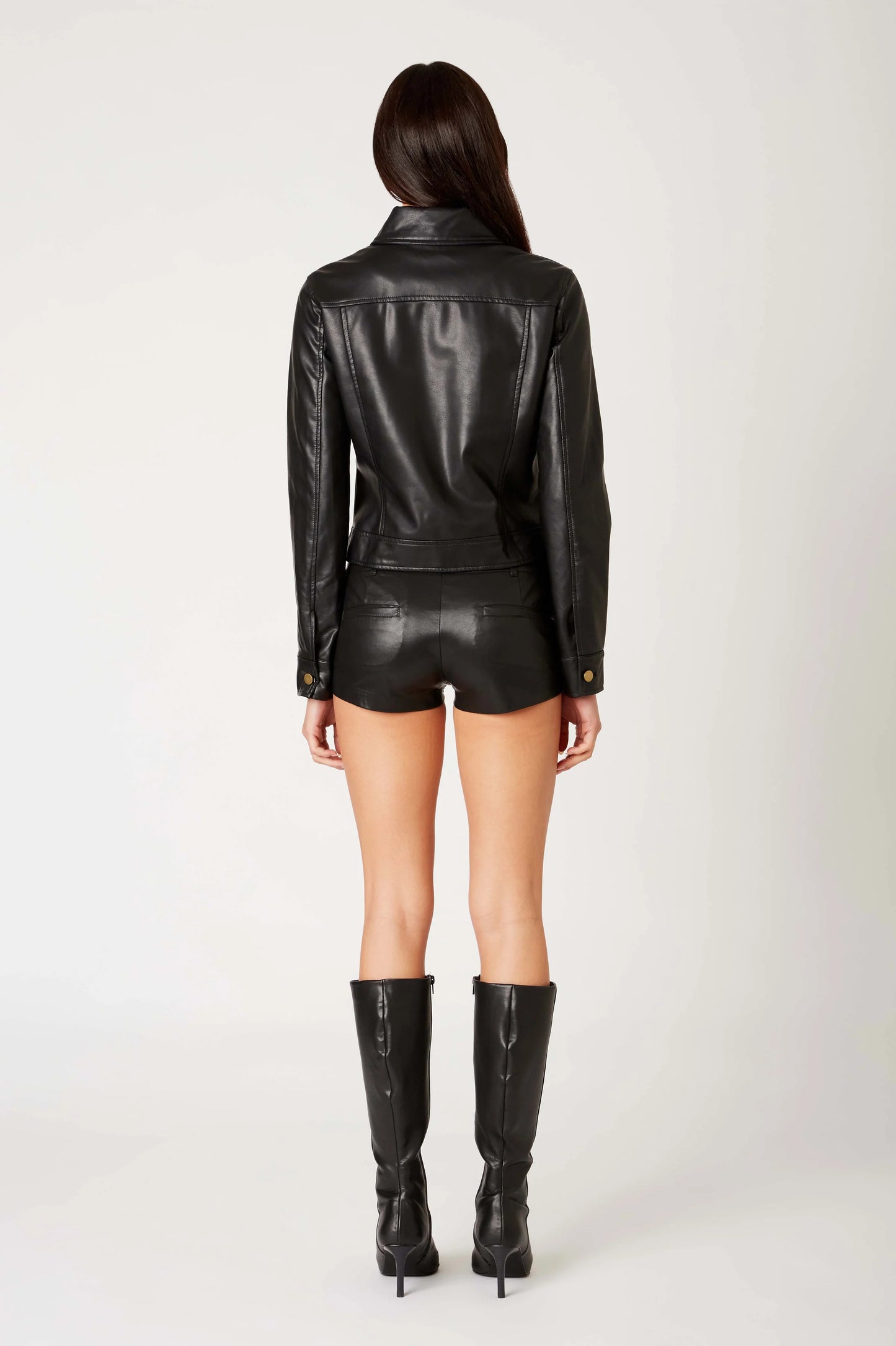 dallas vegan leather jacket