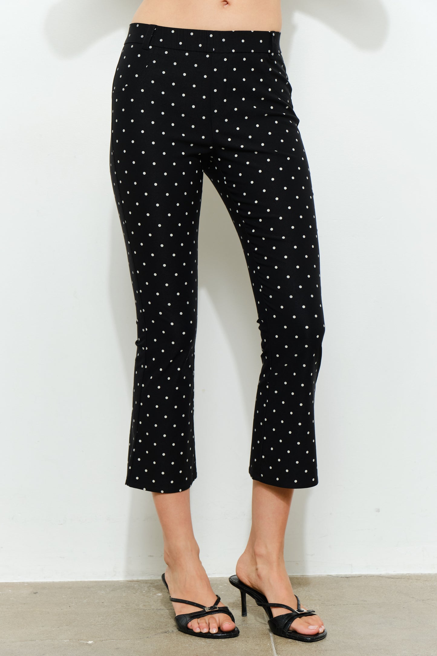 polka dot capri pants