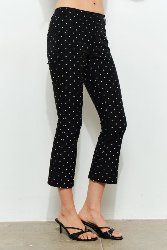 polka dot capri pants